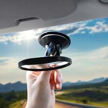 1入組abs通用吸盤安裝汽車嬰兒後座鏡 - 黑色 - 查看 3