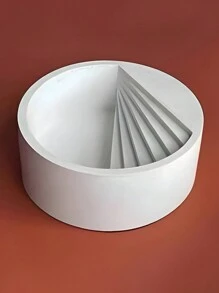 Diy裝飾製作,配件收納藝術盆景,階梯形多肉盆,使用矽膠、水泥、石膏、樹脂、膠模 - 白色矽膠模具 - 查看 6