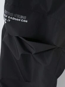 Của phụ nữ Tuyết Trượt tuyết Chống thấm nước ngoài trời Chống gió Lông cừu Cargo Đi bộ du lịch Quần - màu đen - Xem 11