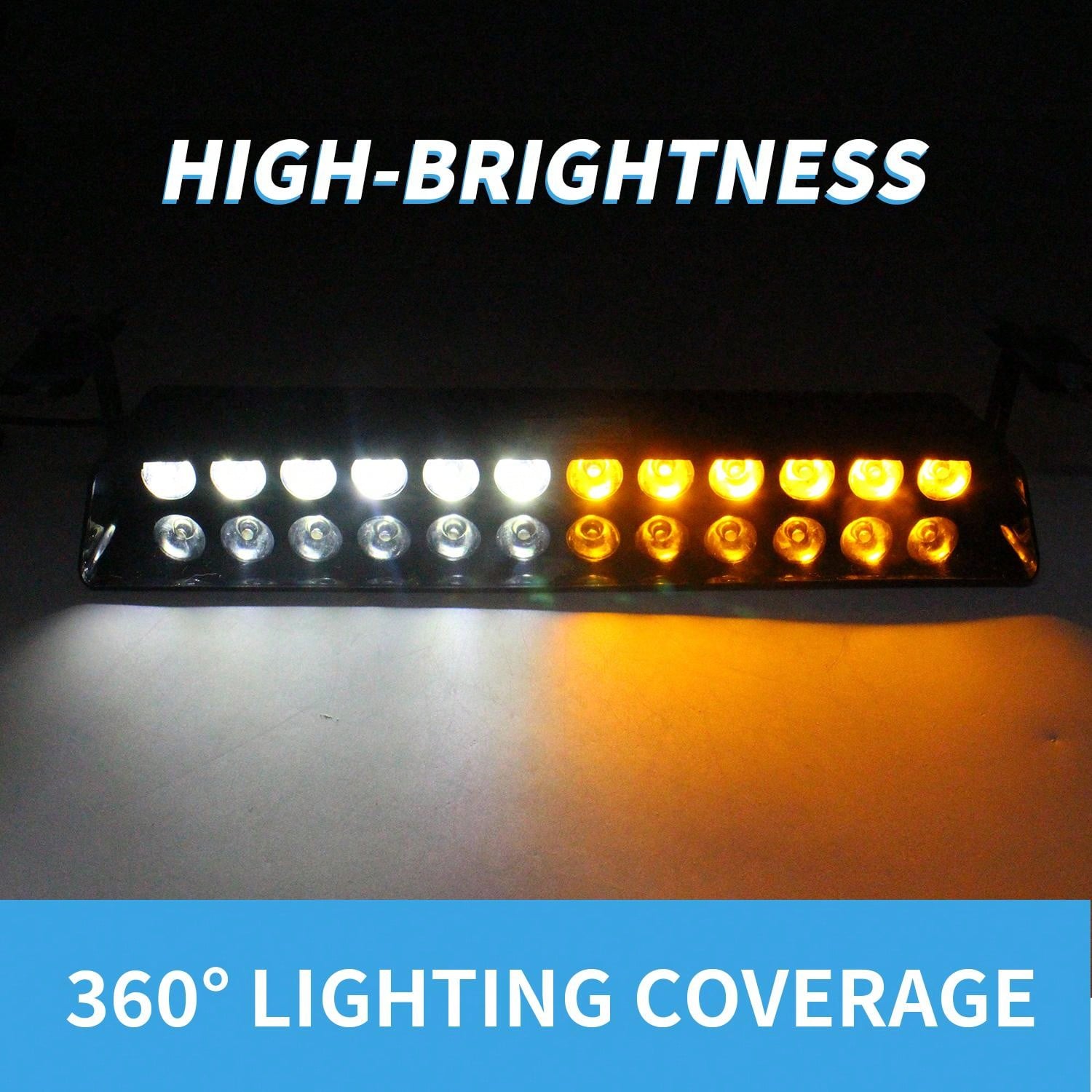 13.5in Led Dashboard Emergency Flashing Light Bar For Windshield