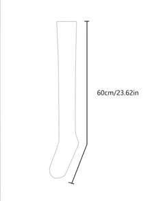 1双时尚动漫女王性感角色扮演洛丽塔女孩长筒袜女式黑色漆皮袜子日式过膝袜礼物 - 白色 - 查看 3