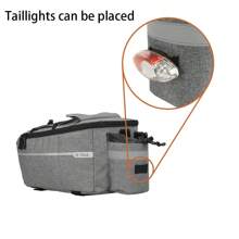 1pc Large Capacity Waterproof Cycling Backpack, Mountain Bike Saddlebag, Rear Pannier, Seat Post Bag, Front Handlebar Pack, Bike Accessory Storage Bag - Black - View 7