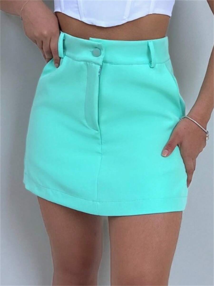 Women Shorts - 綠色 - 查看 1