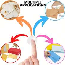 500pcs/ Roll DIY Gift Wrap Transparent Sticker Circular Transparent Seal Label Gift Box Packaging Self-Adhesive Sticker Seal Label - Clear - View 3