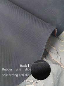 một miếng Gel silica Đệm Nhà bếp - Tối Xám Với Vàng Họa tiết đường kẻ Phong cách tối giản Cái đệm , Chống mệt mỏi , Không trượt , Hấp thụ nước & Sấy khô nhanh , Hoàn hảo Đối với Phòng bếp , Phòng tắm , Cửa Lối vào , Giặt Phòng Và Khác - Màu xám đen - Xem 2