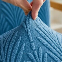 1入固色提花椅套,防塵、抗皺和高彈性,全季節通用,適用於辦公室和家庭椅子 - 淺藍色 - 查看 9