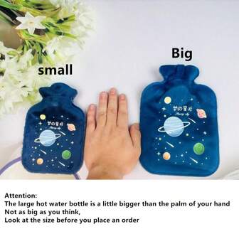 1 pieza Botella de agua caliente aislada de 300ml o 200ml con diseño de dibujos animados, se puede usar para el cuello, los hombros y todo el Body, adecuada para calor y frío, mejor regalo para niños y mujeres