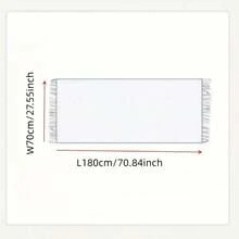 1 件閃亮銀色雪花圓點圍巾女聖誕裝飾頸巾秋冬保暖圍巾 - 彩色 - 查看 5