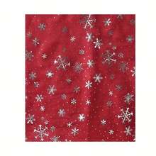 1 件閃亮銀色雪花圓點圍巾女聖誕裝飾頸巾秋冬保暖圍巾 - 彩色 - 查看 3