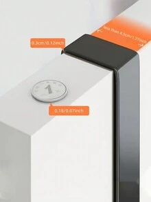 1個掛在門後、掛在牆上的掛鉤,有5個鉤子可掛衣服、外套、毛巾、浴袍、帽子等用 - 黑色 - 查看 3