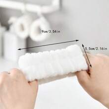 2入組臉部洗潔用手帶套裝,防水袖口套,防濕吸汗手護具 - 白色 - 查看 5