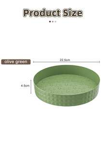 1pc Kitchen Storage 360 Degree Rotating Cabinet Organizer Multi-Functional Spice Rack Soy Sauce & Vinegar Stand Tray - Green - View 3