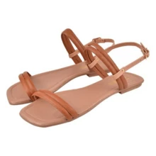 Women Flat Sandals - 駝色 - 查看 1
