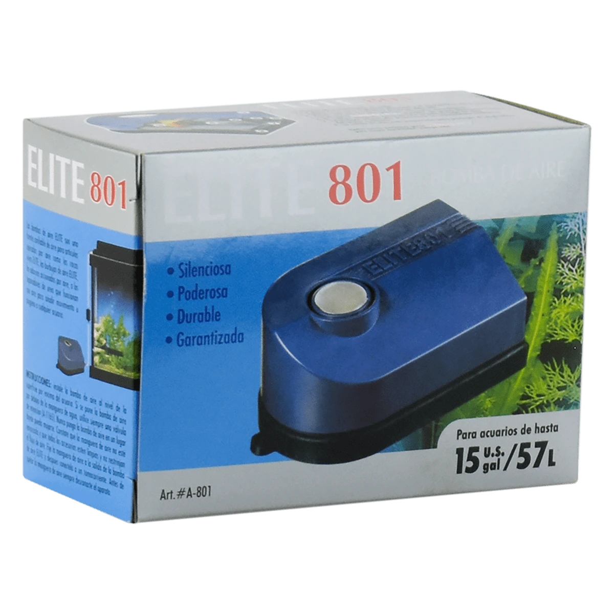 Hagen Elite Air Pump For Aquariums And/Or Fish Tanks Up To 57 Liters - Black - View 1