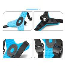 Action Camera Fixed Strap With Chest Belt/Headband/Back Strap/Wrist Strap/Handheld Strap, Compatible With Gopro12/11/10/9/8/7 Action Camera - Black - View 9