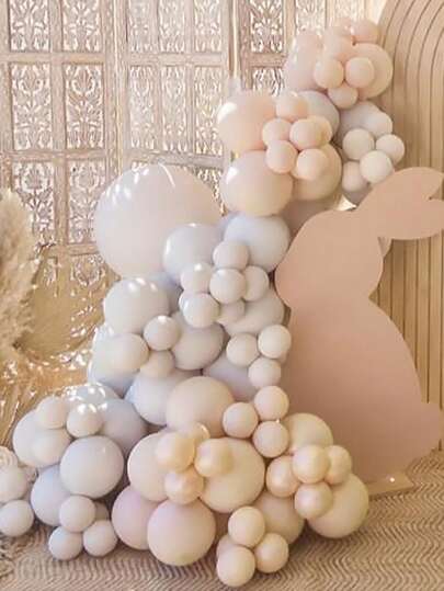 111pcs Cream Beige Balloons Garland Arch Kit Baby Shower Balloon Set Gender Reveal Decoration Wedding Kids Birthday Party Backdrop Baptism Christening