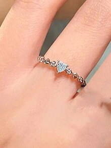 1入珍珠戒指 女性時尚 金鍍指環 時尚飾品 日常服裝趴 新娘婚禮珠寶送禮物給女友情侶男女皆宜 - 黑色 - 查看 3