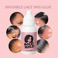 6 pcs wax stick wig tool set, 1 pc 2.7fl.oz  wax stick, 1fl.oz wig glue 1.3fl.oz  remover glue , 2 pcs hd wig caps, 1 pc wig elastic band  Christmas pink gift box set - 75g - View 5