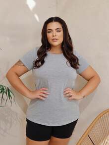 Plus Size Blouses - Grey - View 3