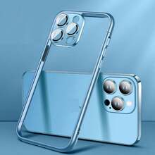 无框无背板手机壳,新款彩色拼布防摔透气保护套适用于 iPhone 15/14/13/12/Pro Max/Plus