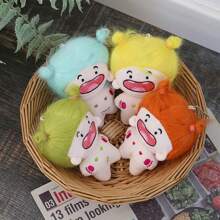 1pc Random Color Blind Box Surprise Ugly-cute Toothless Furry Toy With Funny & Changeable Hair Style Suitable For Christmas Halloween Valentine's Day As Perfect Gift For Friends - Multicolor - View 2