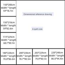 1入組雪花絨布冬季被芯 - 黑色 - 查看 3