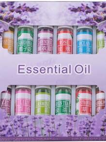 Essential Oils Set 12 X 5ml Natural Fragrant Aromatherapy Oil Gift Set Water Soluble Essential Oil For Diffuser, Humidifier, Relaxation, Peaceful Sleep - Floral - View 1