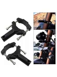 Extensión Barra Base Metal Para Luces Auxiliares Motocicleta - Negro - Ver 1