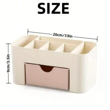 1pc Organize Your Cosmetics And Jewelry With This Stylish Tabletop Storage Box - Multicolor - View 6