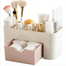 1pc Organize Your Cosmetics And Jewelry With This Stylish Tabletop Storage Box - Multicolor - View 4