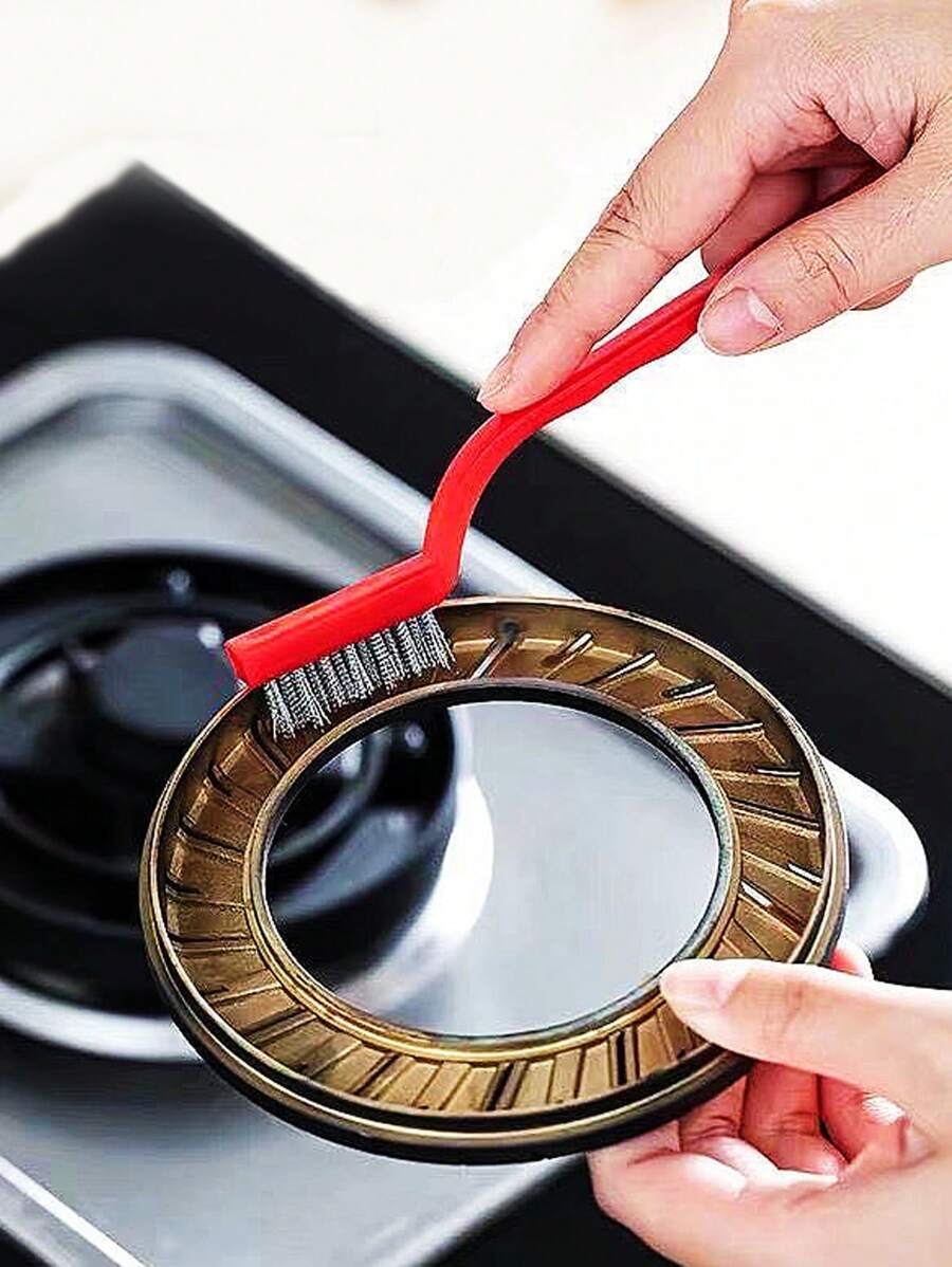 Conjunto De 3 Cepillos De Limpieza Para Cocina De Gas, Cepillo Para La Limpieza De Aceite De Cocina, Cepillo Pequeño De Alambre De Acero Para Cocina De Gas Y Campana