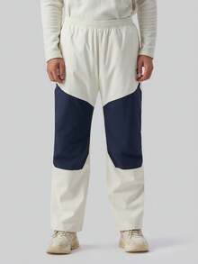 Của phụ nữ Tuyết Trượt tuyết Chống thấm nước ngoài trời Chống gió Lông cừu Cargo Đi bộ du lịch Quần - trắng - Xem 2