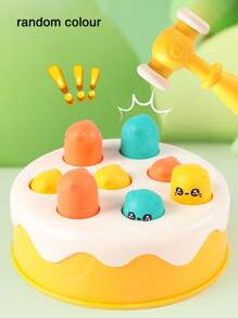 1入組餅乾打地鼠遊戲機兒童玩具。嬰幼兒發展益智3+歲早教啟蒙學習打地鼠遊戲機益智玩具。生日禮物、派對禮物。隨機顏色。學校、學生、文具用品 - 彩色 - 查看 2