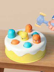 1入組餅乾打地鼠遊戲機兒童玩具。嬰幼兒發展益智3+歲早教啟蒙學習打地鼠遊戲機益智玩具。生日禮物、派對禮物。隨機顏色。學校、學生、文具用品 - 彩色 - 查看 4