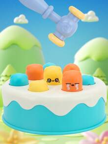 1入組餅乾打地鼠遊戲機兒童玩具。嬰幼兒發展益智3+歲早教啟蒙學習打地鼠遊戲機益智玩具。生日禮物、派對禮物。隨機顏色。學校、學生、文具用品 - 彩色 - 查看 5