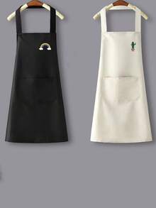 1 Pieza Linda Figura De Cactus De Dibujos Animados - Blanco - Ver 2