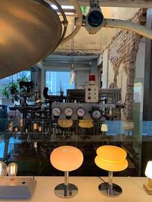 1pc Murano Glass Table Lamp - Dimmable USB Powered Ambient Light for Living Room, Bedroom, and Home Office - Perfect for Bedside, Nightstand, and Desk Decor - Beige - View 9