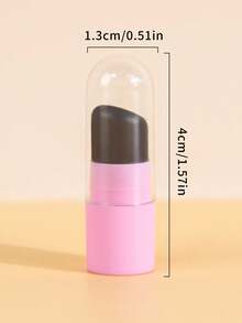 1入組迷你矽膠唇刷套裝,防塵、多功能化妝工具,適用於口紅/護唇膏/遮瑕膏,易於清洗且便攜 - 粉色 - 查看 3