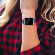 38 mm/40 mm/41 mm/42 mm/44 mm/45 mm/46 mm/49 mm kompatybilny z paskiem Apple Watch, smukły wąski zamienny miękki silikonowy pasek sportowy kompatybilny z Apple Watch Series Ultra/Ultra 2 10/9/8/7/6/5/4/3/2/1 SE, damski - Deep Blue - Zobacz 6