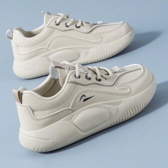 Women's Casual Flat Shoes For Winter And Autumn, Suitable For Students, Running