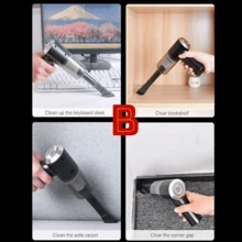 aspiradora inalámbrica aspirador mano portátil 3 en 1 - Negro - Ver 7