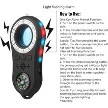 紅外線鏡頭掃描儀,輕型高響應靈敏度紅外線相機探測器精確的 3d 振動感測器晶片無線帶 Led 燈家用 - 黑色 - 查看 2