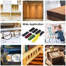 微型砂光套裝,帶鉤環砂光紙,不同磨砂粗細度,濕式或乾式砂磨帶細部手砂工具,附有70片砂紙,適用於木製家具、金屬、汽車、玻璃等 - 黃色 - 查看 3