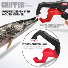 PRO BEROS PROBEROS 1PC New Fishing Gripper Maximum Bearing 50KG/110LB Glass Fiber Fish Lip Gripper Tackle - Red - View 5
