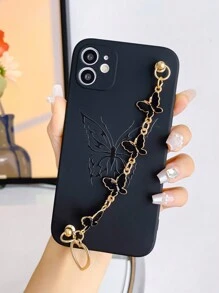 1 vòng tay hình bướm mạ điện màu đen, 1 ốp lưng điện thoại chống sốc hình bướm bằng TPU màu đen, 1 vòng tay hình bướm mạ điện màu đen, phiên bản quốc tế, không phải phiên bản nội địa. - Nhiều màu - Xem 3