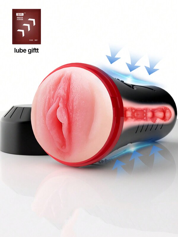 Manual Male Masturbator Cup,Realistic Textured Pocket Vagina Pussy Man Masturbation Stroker,Sex Toys For Men