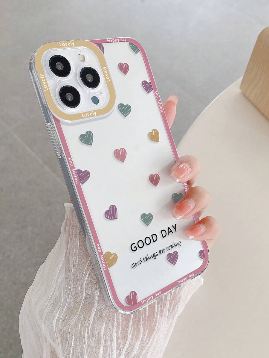 1入組彩色心形塗鴉設計透明tpu手機殼,適用於apple Iphone 7、iphone 8、iphone 7 Plus、iphone 8 Plus、iphone X、iphone Xr、iphone Xs Max、iphone 11、iphone 11 Pro、iphone 11 Pro Max、iphone 12、iphone 12 Pro、iphone 12 Pro Max、iphone 13、iphone 13 Pro、iphone 13 Pro Max、iphone 14、iphone 14 Plus、iphone 14 Pro、iphone 14 Pro Max、iphone Se2、三星galaxy A03s、a03core、a04、a12、a13、a14、a21s、a22、a23、a24、a32、a33、a34、a50、a51、a52、a53、a54、a71、a72、a73、s20fe、s21、s22 Plus Ultra、小米和紅米系列,包括redmi 9、redmi 9a、redmi 9c、redmi 10、redmi 10a、redmi 10c、redmi Note9、redmi Note10、redmi Note11、redmi Note12、redmi 12、redmi 12c - 彩色 - 查看 1