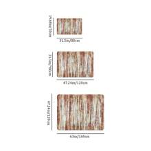 1入組現代漸層客廳地毯,具有防滑功能,輕量短縮門口地毯,適用於室內使用,抽象復古風格地毯,適用於辦公室、浴室、洗衣房 - 橘色 - 查看 2