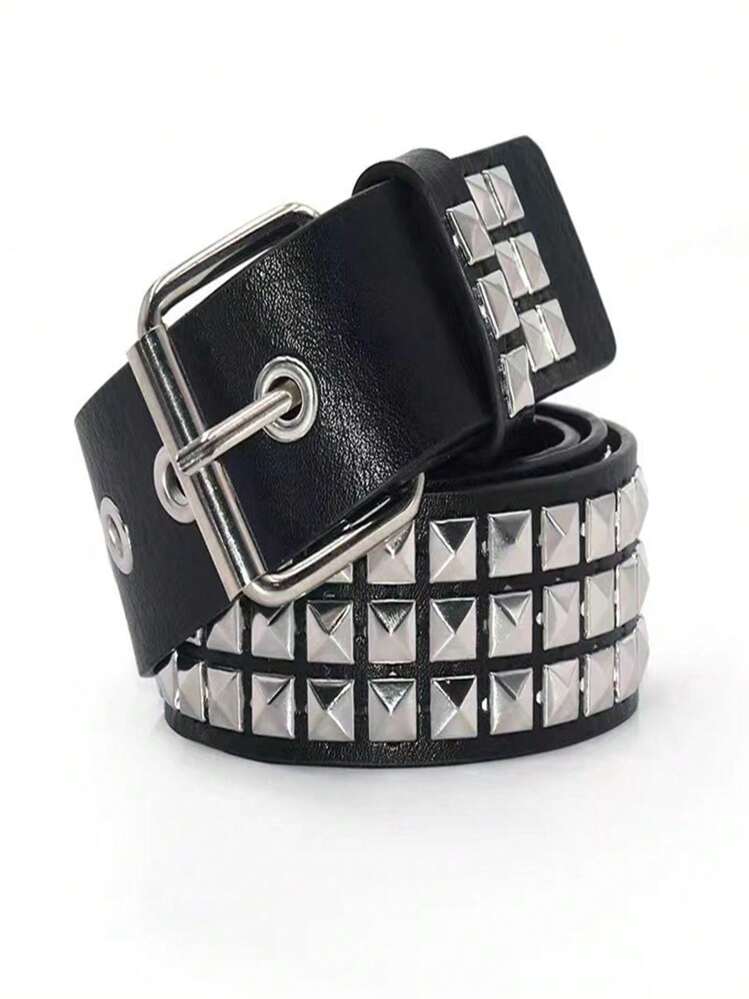 Jaded London スタッズ付き黒ベルト 星形デザイン JADED LONDON Polaris スター スタッズ ベルト 送料/関税込