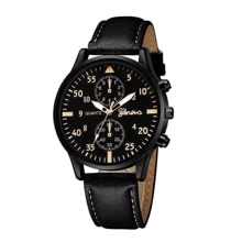 Fashion Gentleman Geneva Men's Metal Watch - Black - View 2